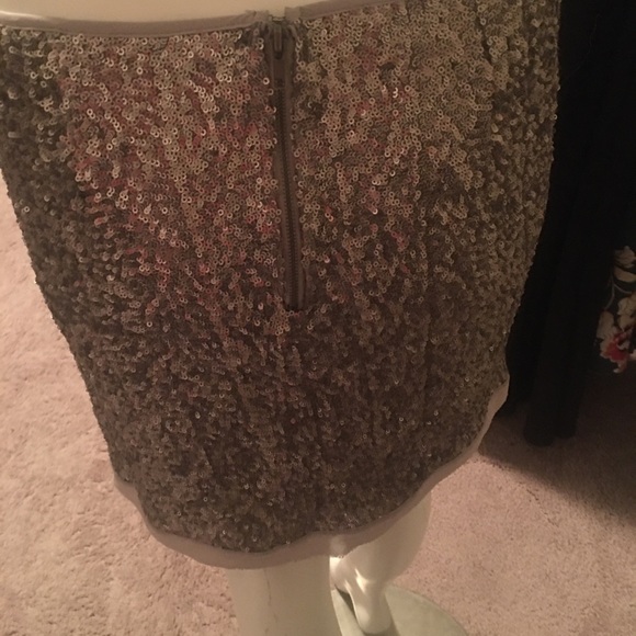 Olive & oak midi gold skirt - Picture 3 of 5